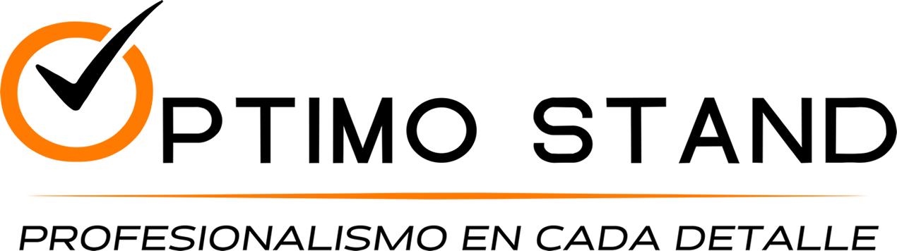 LOGO ORIGINAL ÓPTIMO STAND TRANSPARENTE